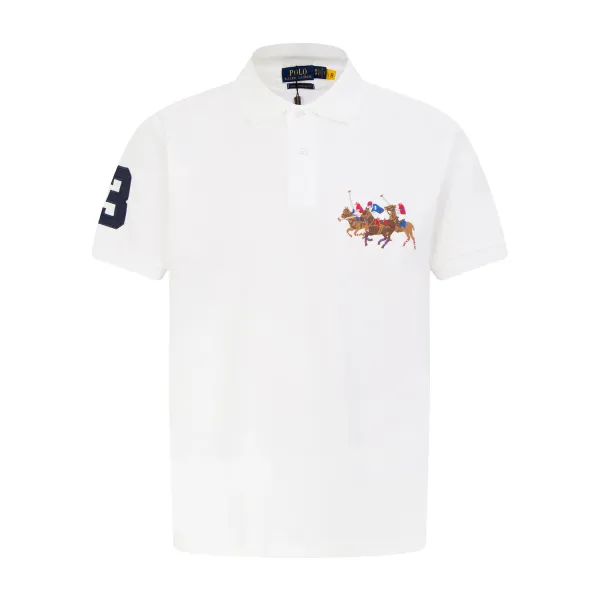 Ralph Lauren Polo Shirt Black Embroidered Polo - 21