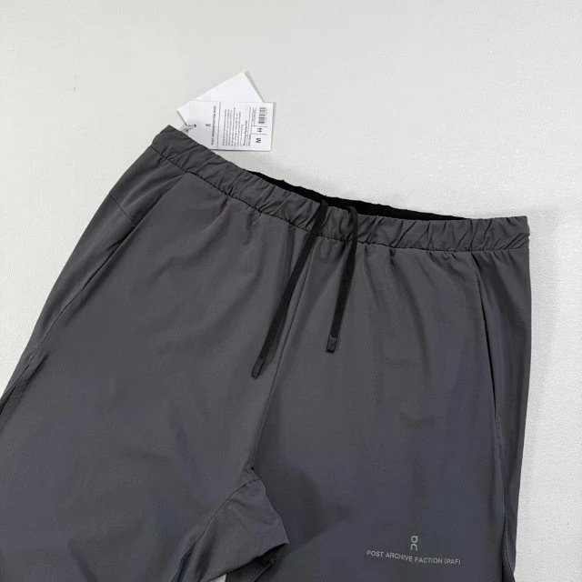 Design Technical Pants Gray Multi-Tone Windbreaker-Style Pants - 26