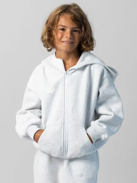 Design Oversized Zip-Up Hoodie and Jogger Set Gray - 16