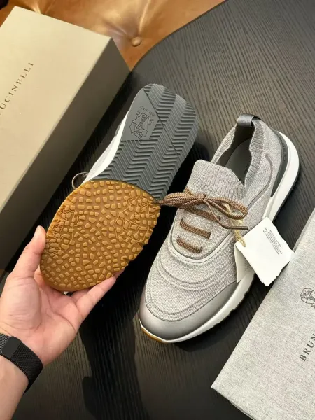 Design Brunello Cucinelli Chunky Sneaker Black Gold Sneakers Chunky Sneakers - 25