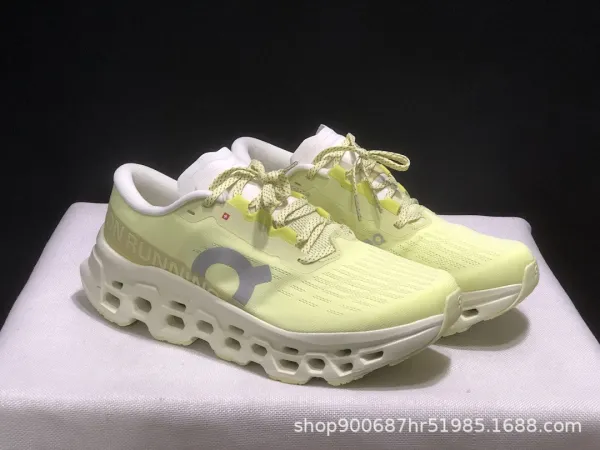 On Running Cloudmonster Gray / White Running Shoes - 19