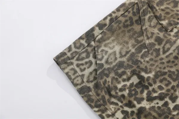 New Balance 990v6 Beige Leopard Cargo Shorts Set - 18