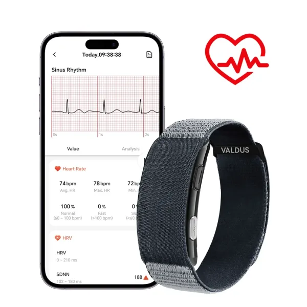 Design Valdus ECG Smart Band Navy Fitness Band - 1