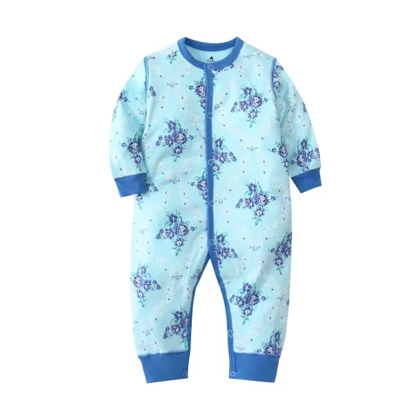 Design Striped Ribbed Footed Romper Brown and White Sleepwear - 7