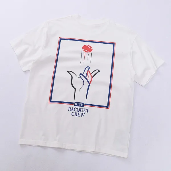 Kith Racquet Crew White T-Shirt - 1