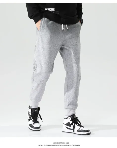 Design Graphic Sweatpants Gray - 9