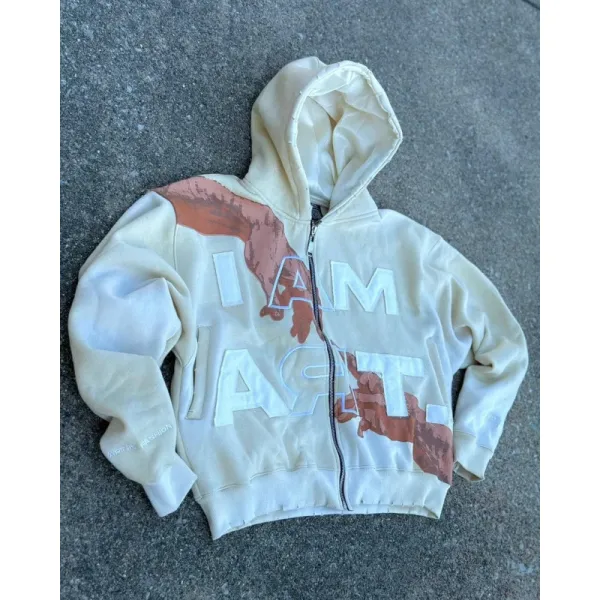 AKA Fashion I Am Art Cream Hoodie - 1