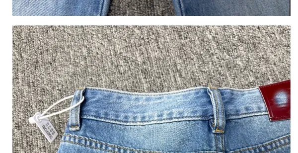 Design Wide-Leg Flared Jeans Blue - 22