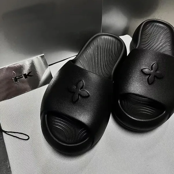 Louis Vuitton Monogram Slide Black Slippers - 3