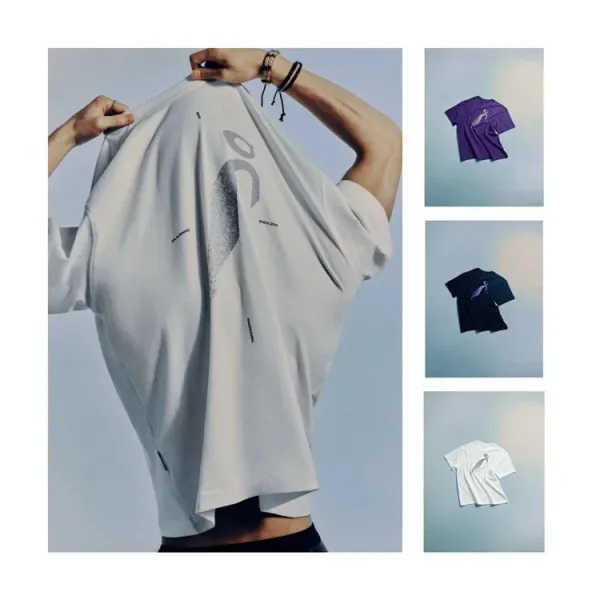 Design Abstract Graphic Oversized T-Shirt White - 6