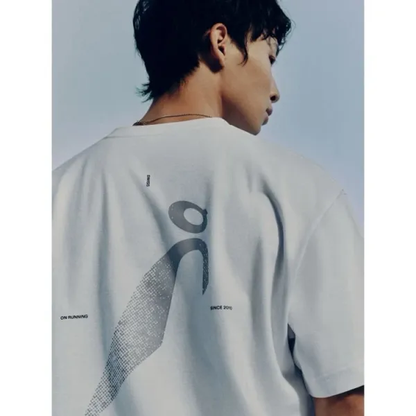 Design Abstract Graphic Oversized T-Shirt White - 10