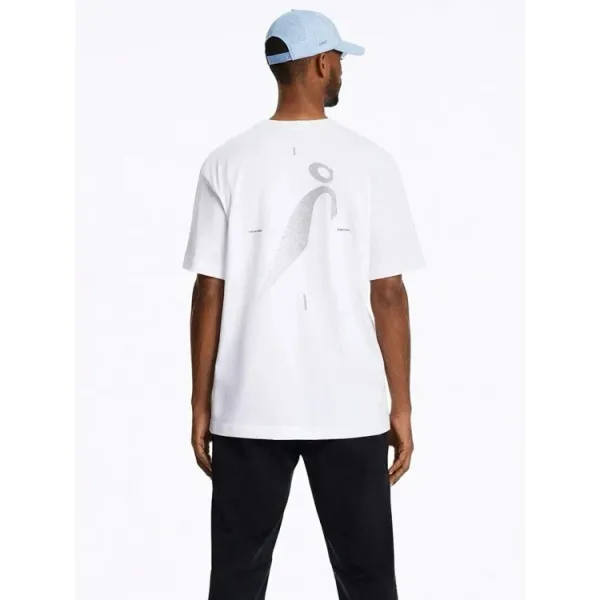 Design Abstract Graphic Oversized T-Shirt White - 15
