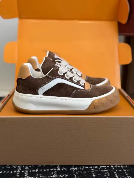 Louis Vuitton Archlight Sneakers Brown Suede White Sole Sneakers - 1