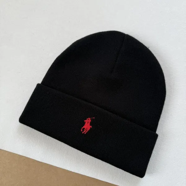 Polo Ralph Lauren Classic Beanie Black and Gray - 12