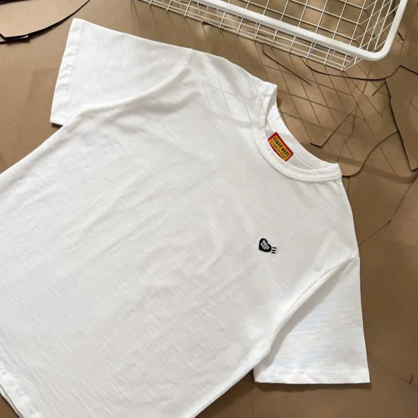 Human Made Heart Logo T-Shirt White and Black - 47