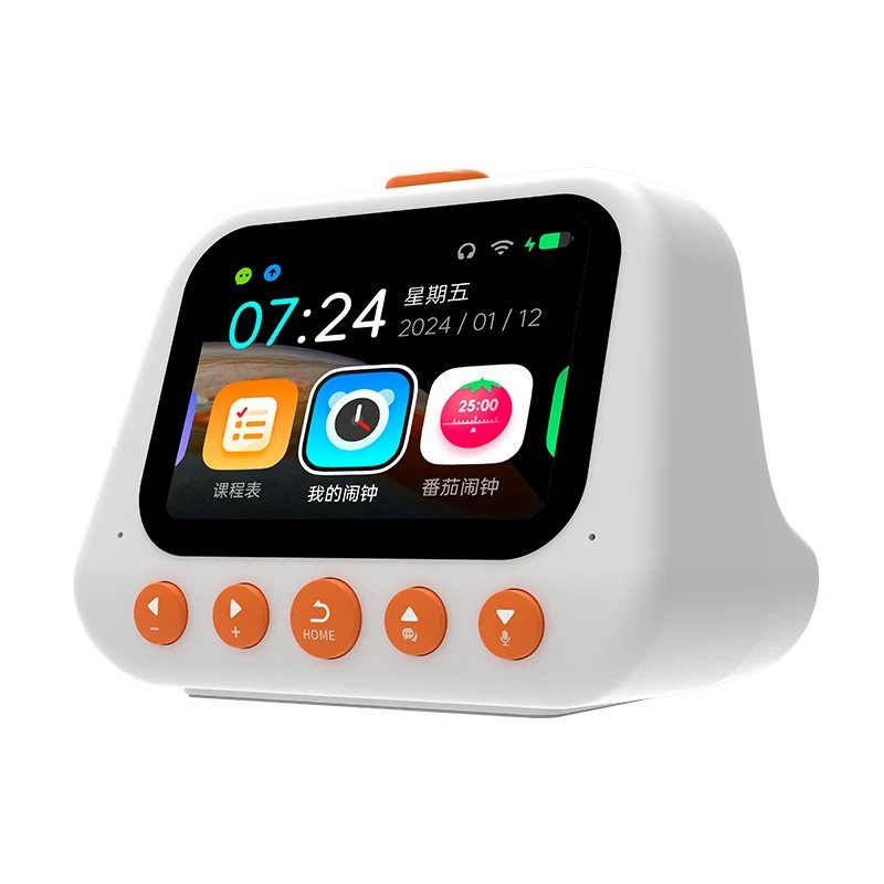 Smart Early Education Device White Interactive Learning Clock