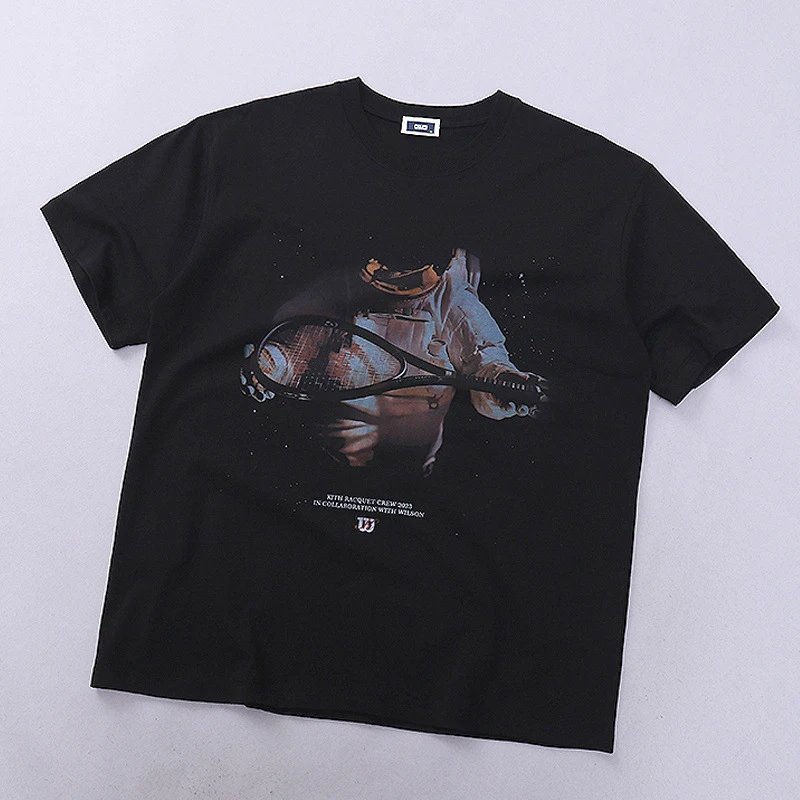 Kith Black Graphic Print Streetwear T-Shirt