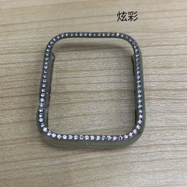 Apple Watch Crystal-Embellished Half-Case with Strap Band Smartwatches - 29