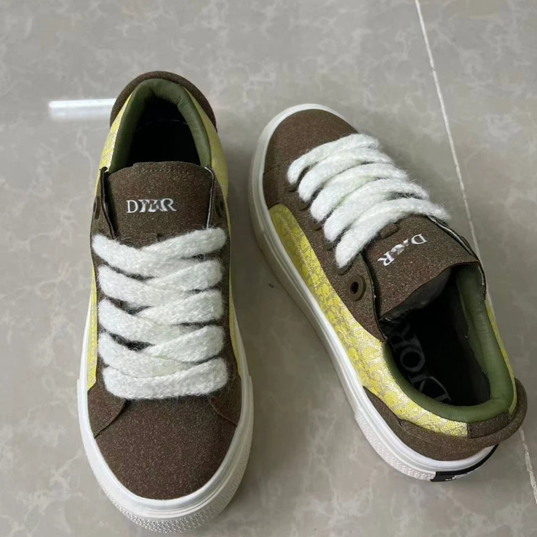 Dior B23 Oblique Monogram Low-Top Sneakers Black / White - 13