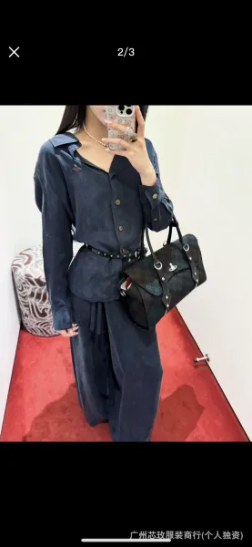 Vivienne Westwood Red Label Shirt and Wrap Skirt Set Navy - 8