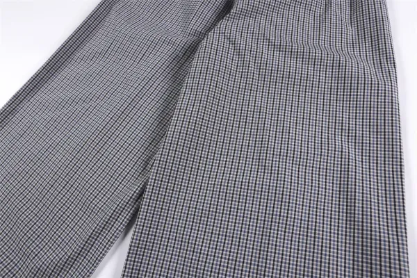 Design Gingham Wide-Leg Pants Gray - 12