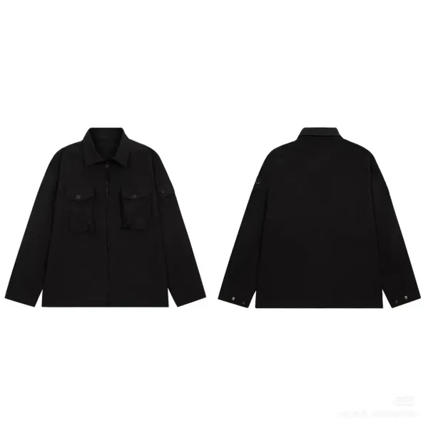 Stone Island Shadow Project G80 Shirt-Jacket Beige and Black Outerwear - 12