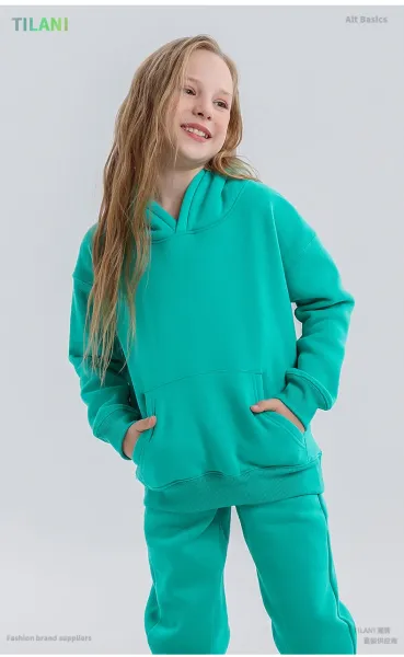 Design Oversized Hoodie and Sweatpants Set Sage Green Casual Set - 47
