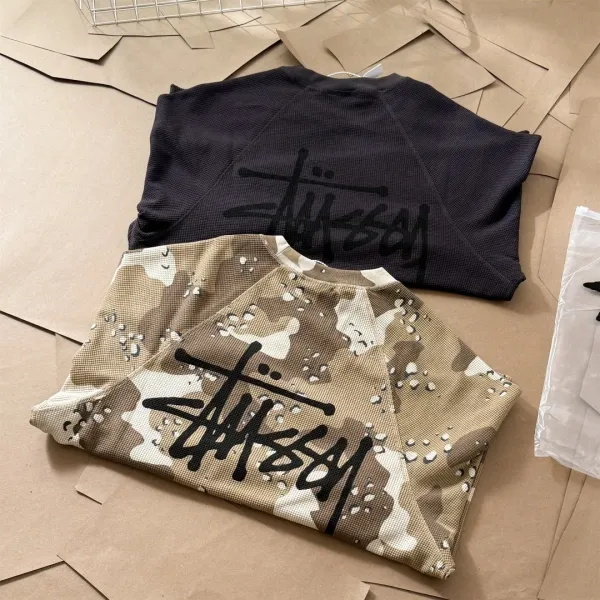 Stussy Camo Mesh Oversized Sweatshirt Multicolor Sweater - 3