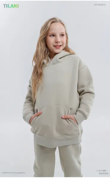 Design Oversized Hoodie and Sweatpants Set Sage Green Casual Set - 79