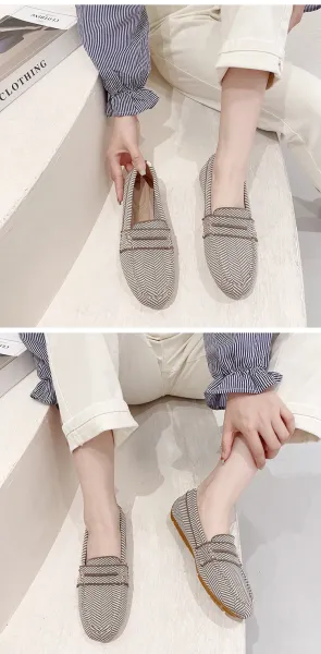 Design Loafers Dusty Rose Mesh Slip-On Casual Shoes - 21