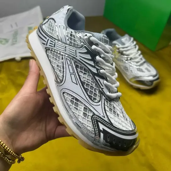 Asics Gel-Lyte III Silver Mesh White Sneakers Running Shoes - 1