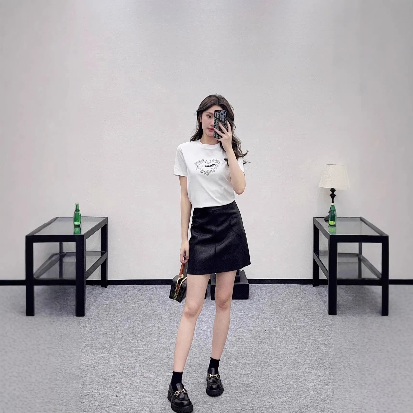 Beaded Embroidered Short Sleeve T-Shirt