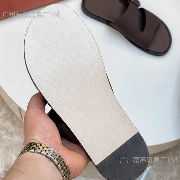 Design Buckle Slide Sandals Black Slippers - 11