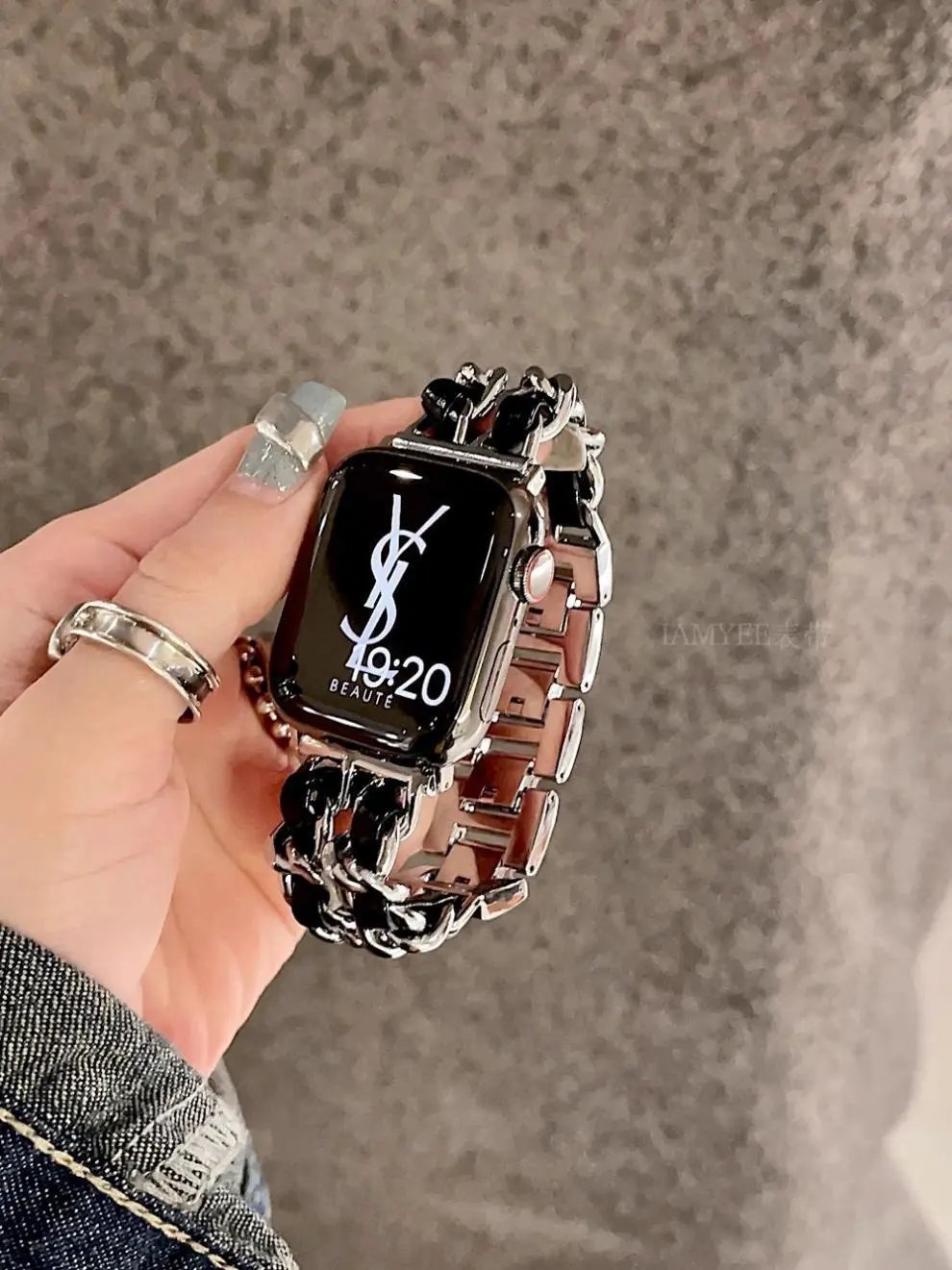 Apple Watch with Rose Gold Metal Link Bracelet Smartwatch - 36