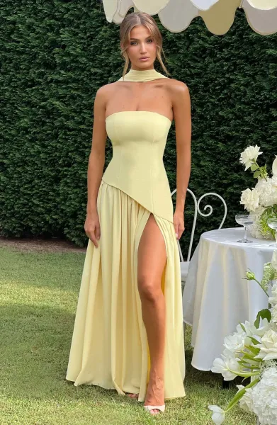 Design Olive Green Asymmetrical Halter Gown Dress.formal Dress - 32