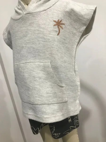 Palm Angels Palm Tree Hoodie and Tropical Print Shorts Set - 9