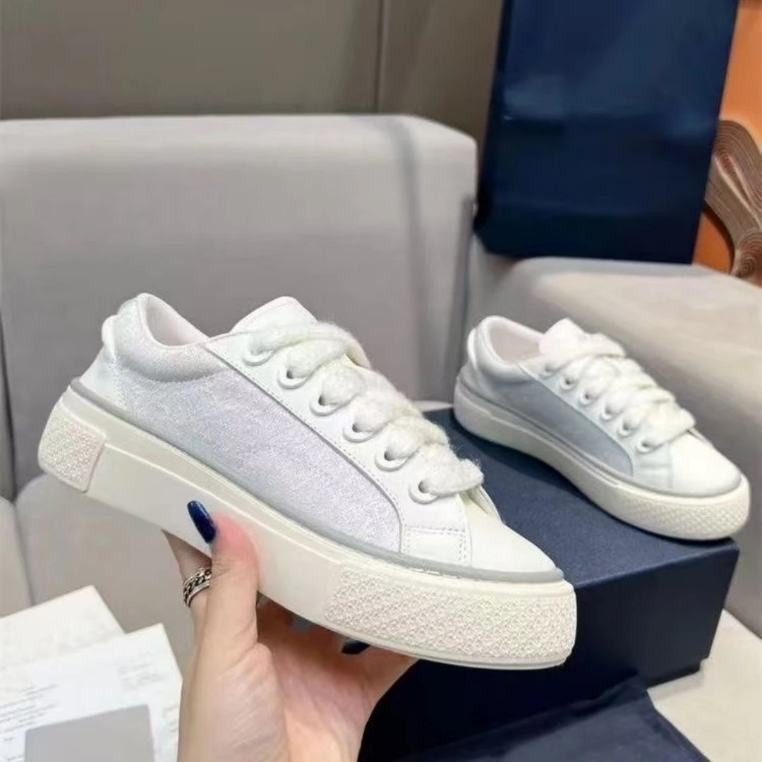 Dior B23 Oblique Monogram Low-Top Sneakers Black / White - 11