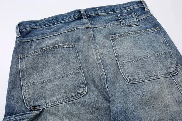 Yohji Yamamoto x Neighborhood Collection de Projets Communs Distressed Denim Jeans - 11