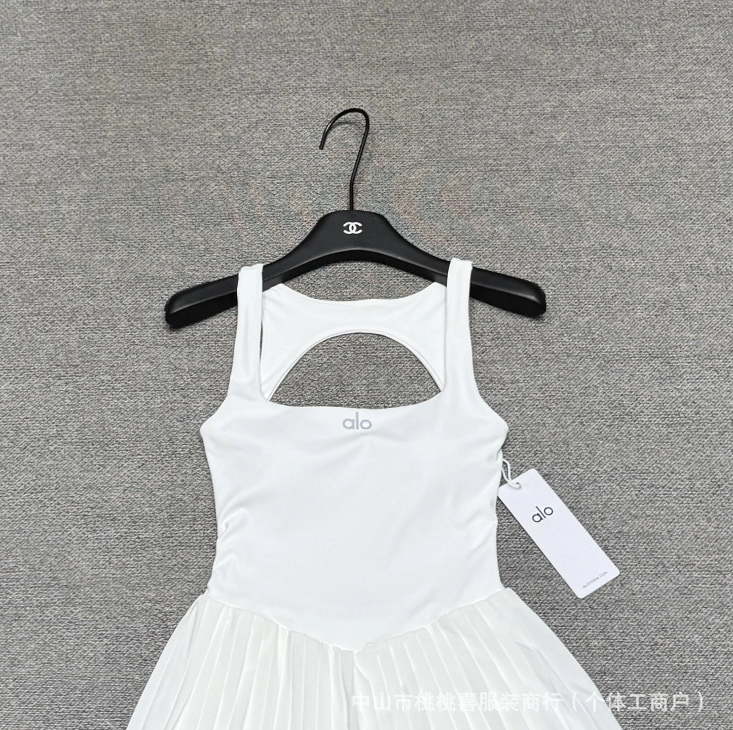 Alo Yoga Tennis Dress Navy Blue Activewear - 14