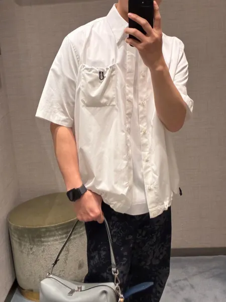 Fendi Oversized Short-Sleeve Shirt White - 3