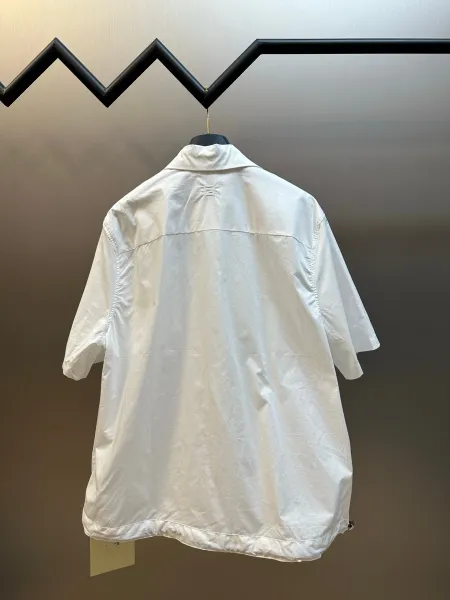 Fendi Oversized Short-Sleeve Shirt White - 6