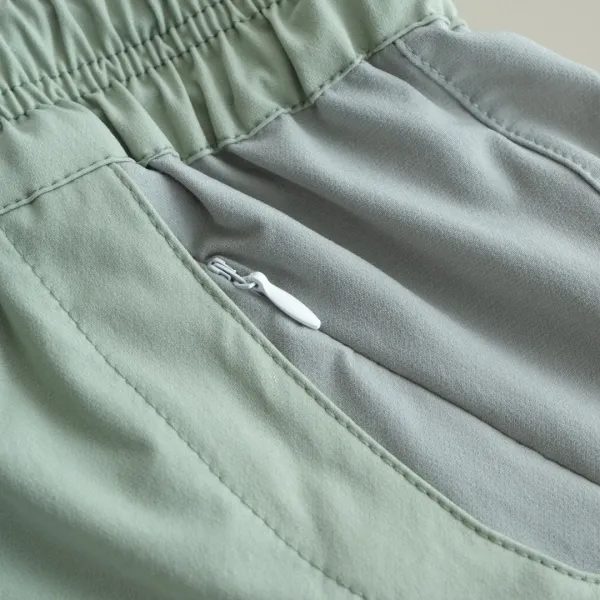 Design Patchwork Utility Shorts Mint Green - 12