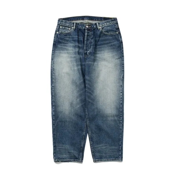 Design Paint-Splatter Washed Denim Jeans - 17