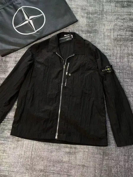 Stone Island Shadow Project Reflective Jacket Black and Silver Outerwear - 12