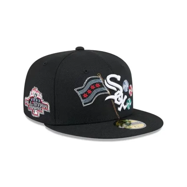 New York Yankees World Series Champions 2009 Commemorative Navy Fitted Baseball Cap Hats - 20