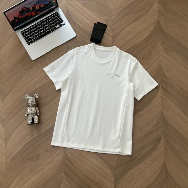 Design Minimalist Distressed White T-Shirt - 1