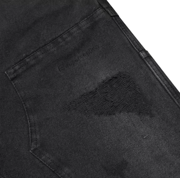 Design Cargo Pants Light Gray Washed Utility Pants - 24