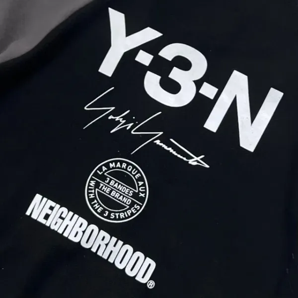 Adidas Y-3 x Neighborhood Track Jacket and Pants Black Gray Set Tracksuit - 28