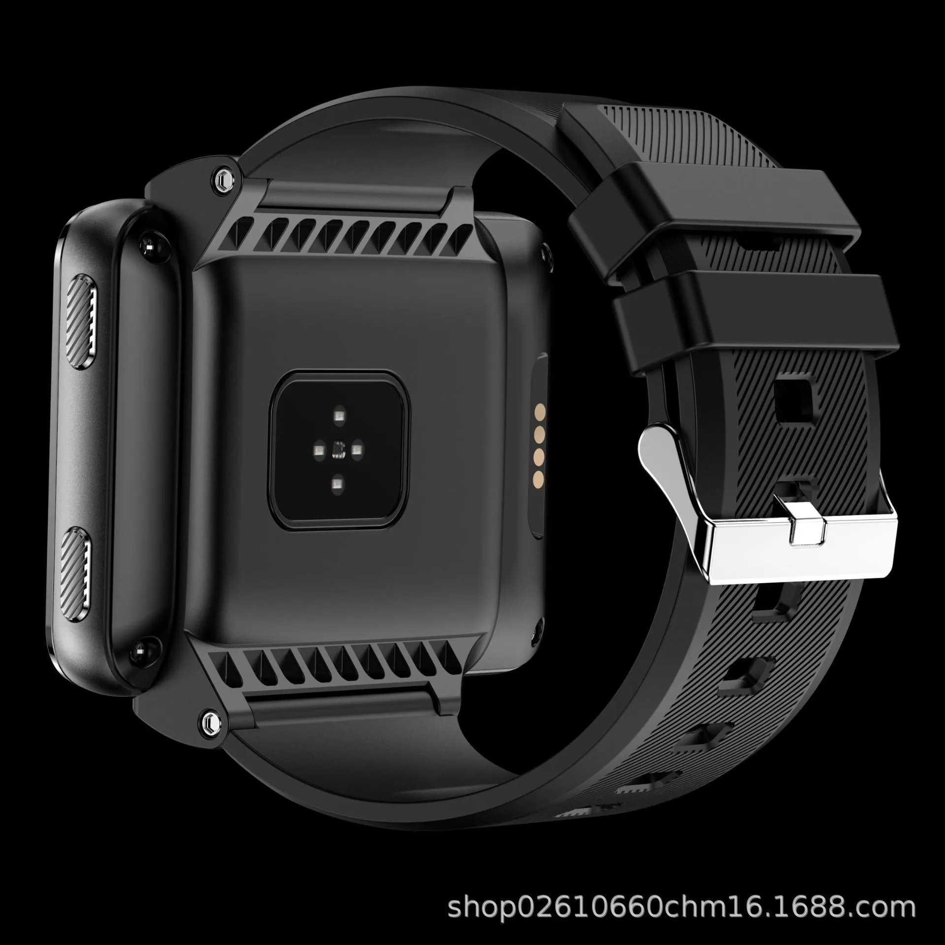 Smart Watch Black Rectangular Touchscreen Smartwatch