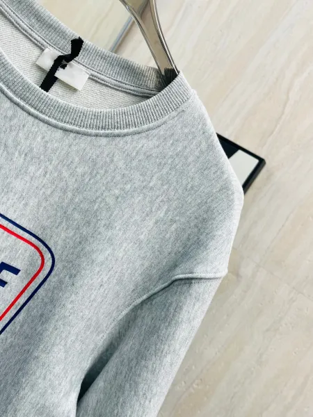 Celine Logo Patch Gray Hoodie - 12